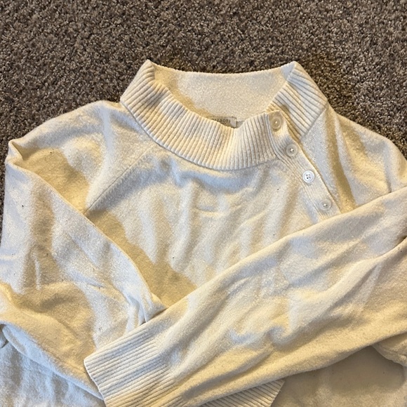 Talbots Cream Knit Top - Picture 3 of 4